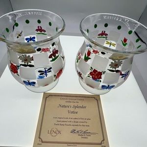 Lenox Natures Splendor set of 2 Votives